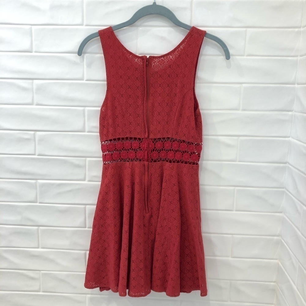 FREE People Daisy Waist Dress in Tibeten Red - Picture 6 of 8